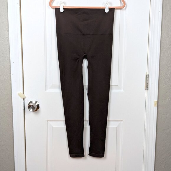SPANX | Brown High-Waisted Compression Leggings Size Large - Picture 1 of 5